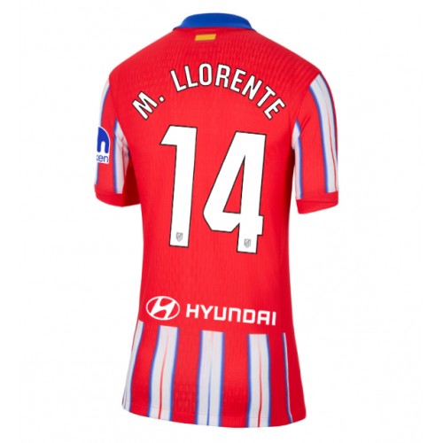 Fotballdrakt Dame Atletico Madrid Marcos Llorente #14 Hjemmedrakt 2024-25 Kortermet